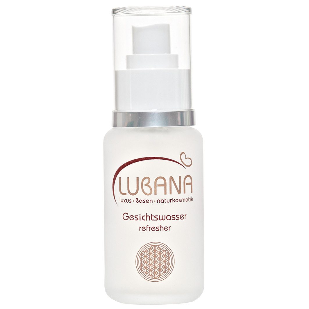 Lubana Gesichtswasser basisch – Feuchtigkeitspflege mit Aloe Vera & Rosen-Duft, erfrischend und sanft reinigend mit Aloe Vera, L-Arginin, vegan