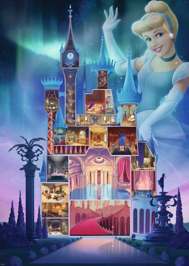 Ravensburger Puzzle Ravensburger 17330 Disney Castles: Cinderella 1000 Teile Puzzle, 1000 Puzzleteile, Made in Europe