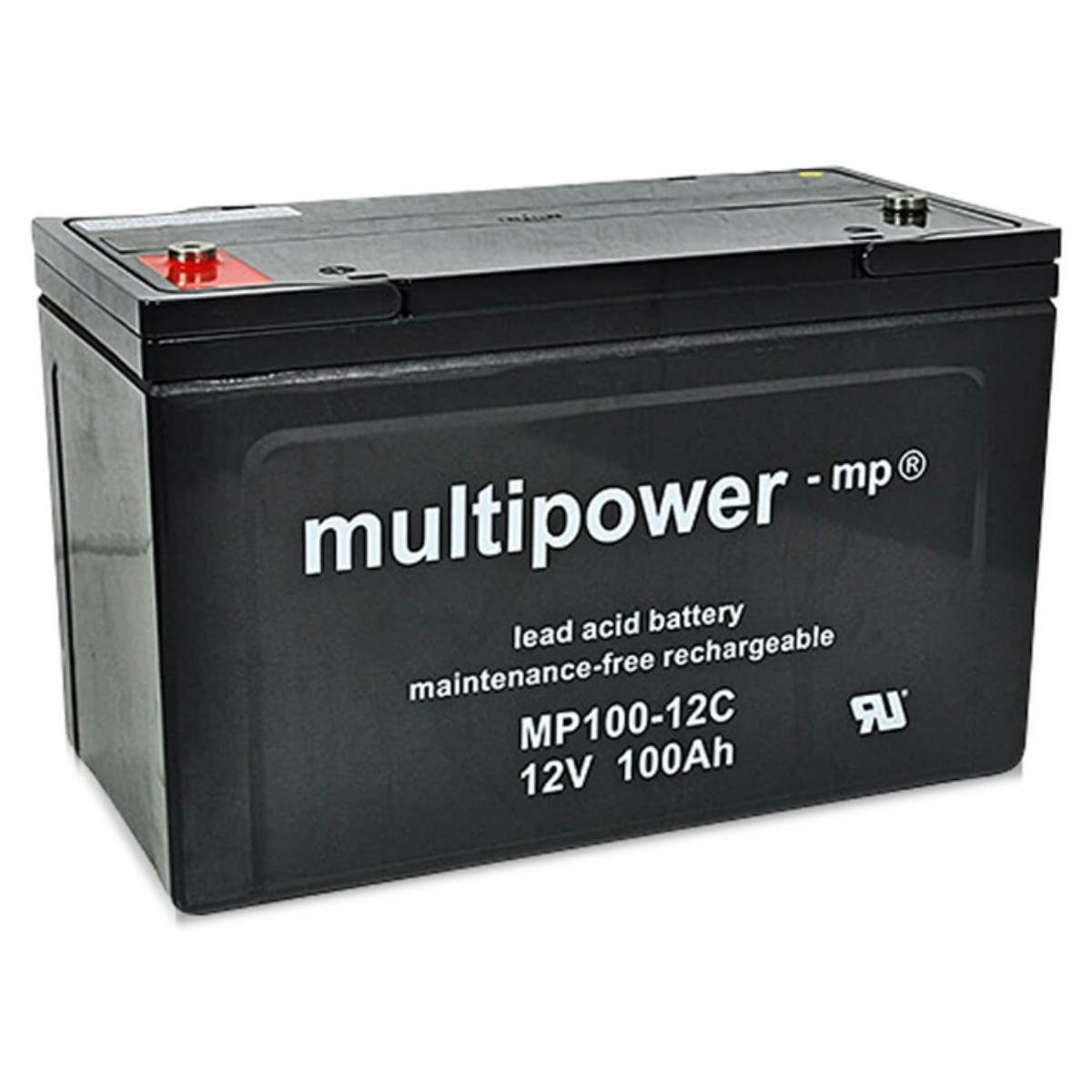Multipower Multipower MP100-12C 12V 100Ah AGM Batterie für Rollstuhl Elektromobil Batterie, (12 V)