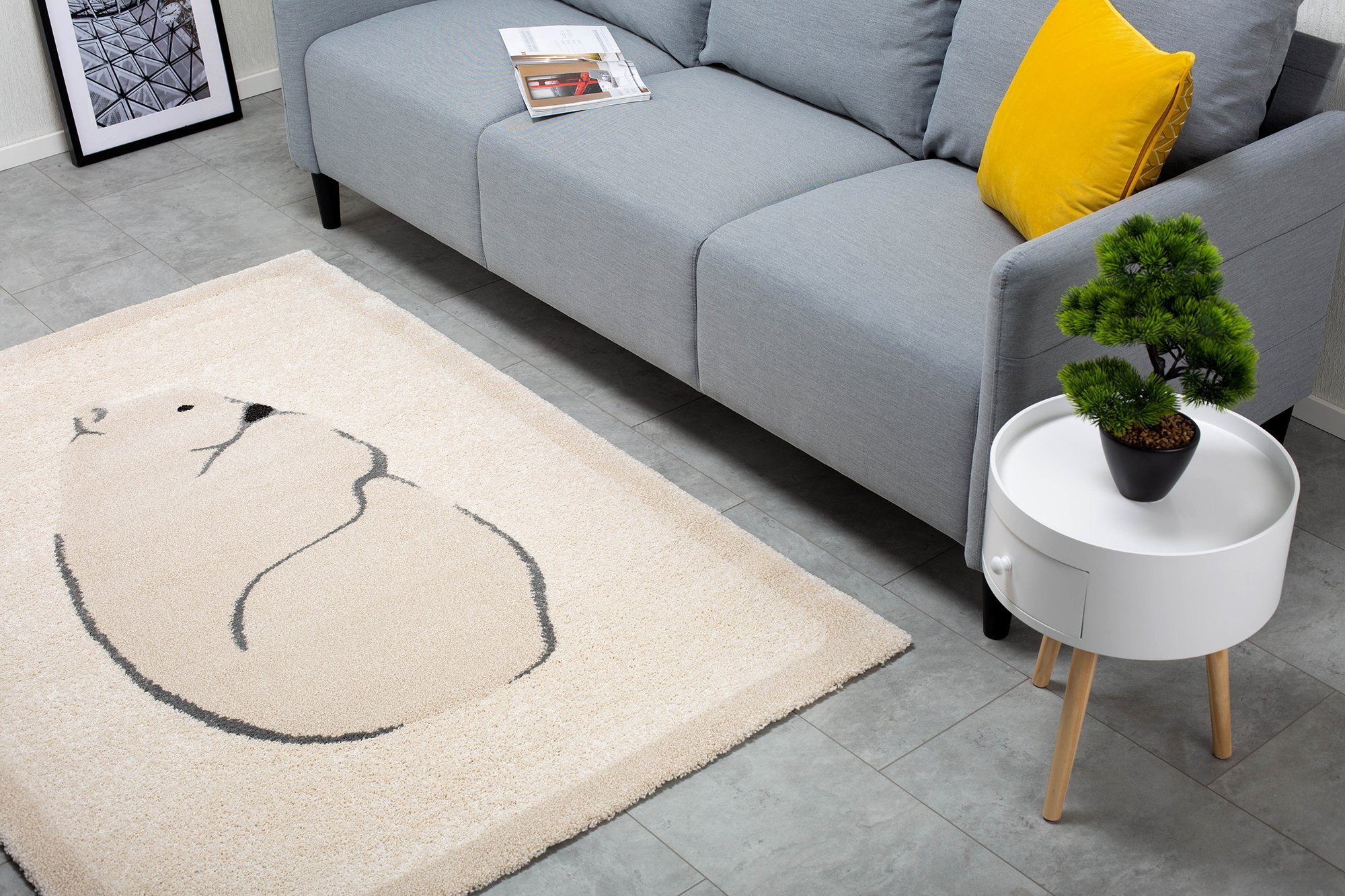 DomDeco Hochflor-Teppich Hochflorteppich Momo und Lunor, günstig online kaufen