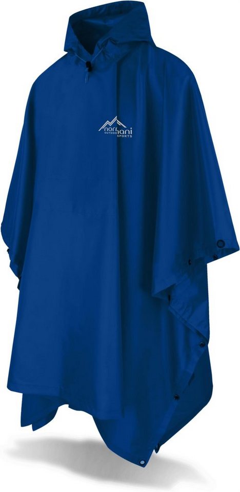 normani Regenponcho Ripstop Regenponcho Derry Wasserdichtes Regencape - Wassersäule: 6.000 mm
