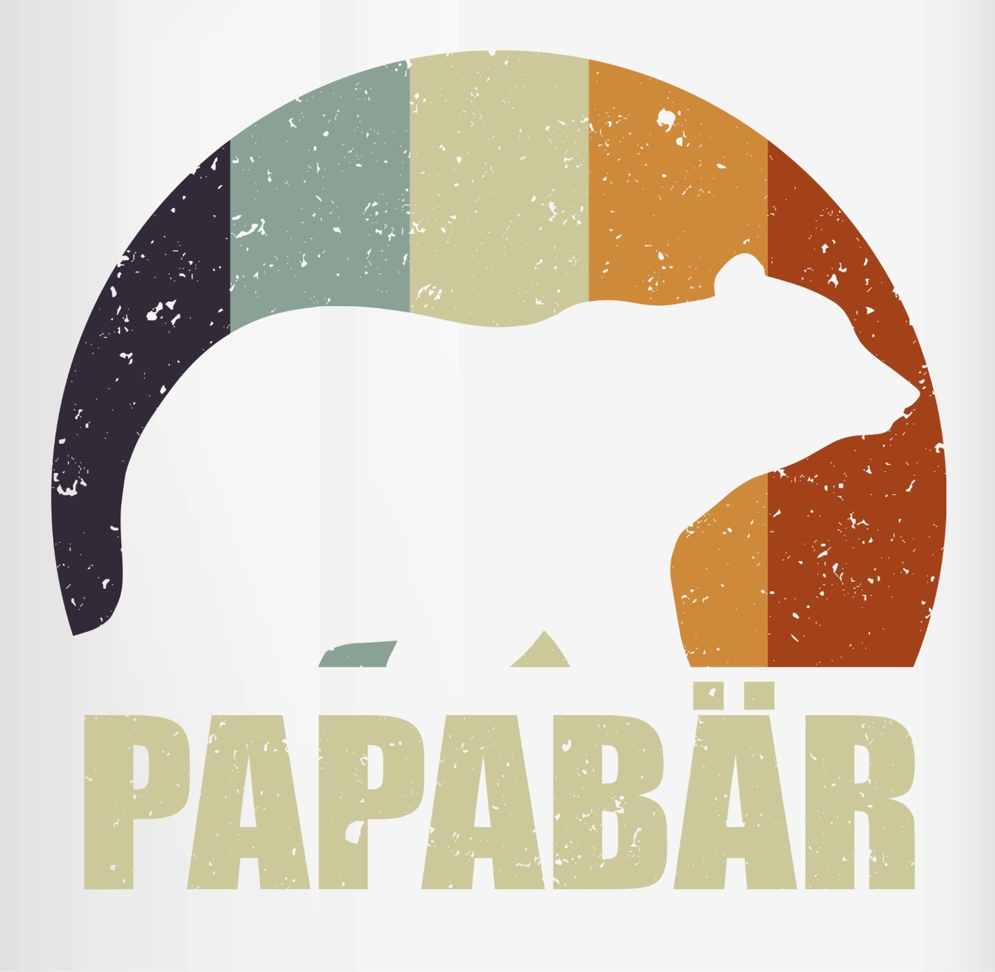 Shirtracer Tasse Papa Bär Papa Bear, Keramik, Geschenk Vatertag Kaffeetasse