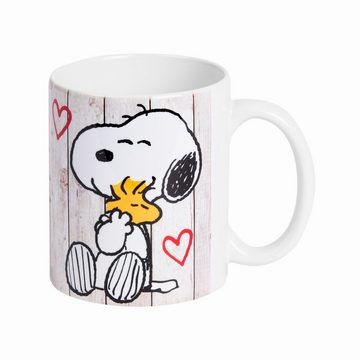 United Labels® Tasse Snoopy Tasse Lebe, Liebe, Lache 320 ml, Keramik