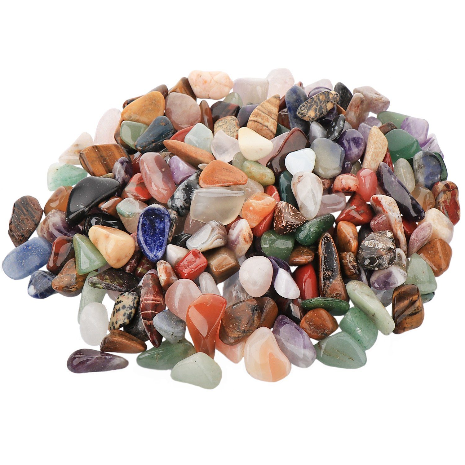 NKlaus Mineralstein 100g Trommelsteine 10 - 25mm Edelsteine Afrika Mix