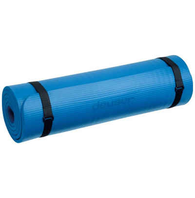 Deuser-Sports Yogamatte Fitness Matte Fitnessmatte Isomatte Yoga Pilates blau, Dämpfend und wärmeisolierend - 182 x 61 x 1,0 cm - Das Original