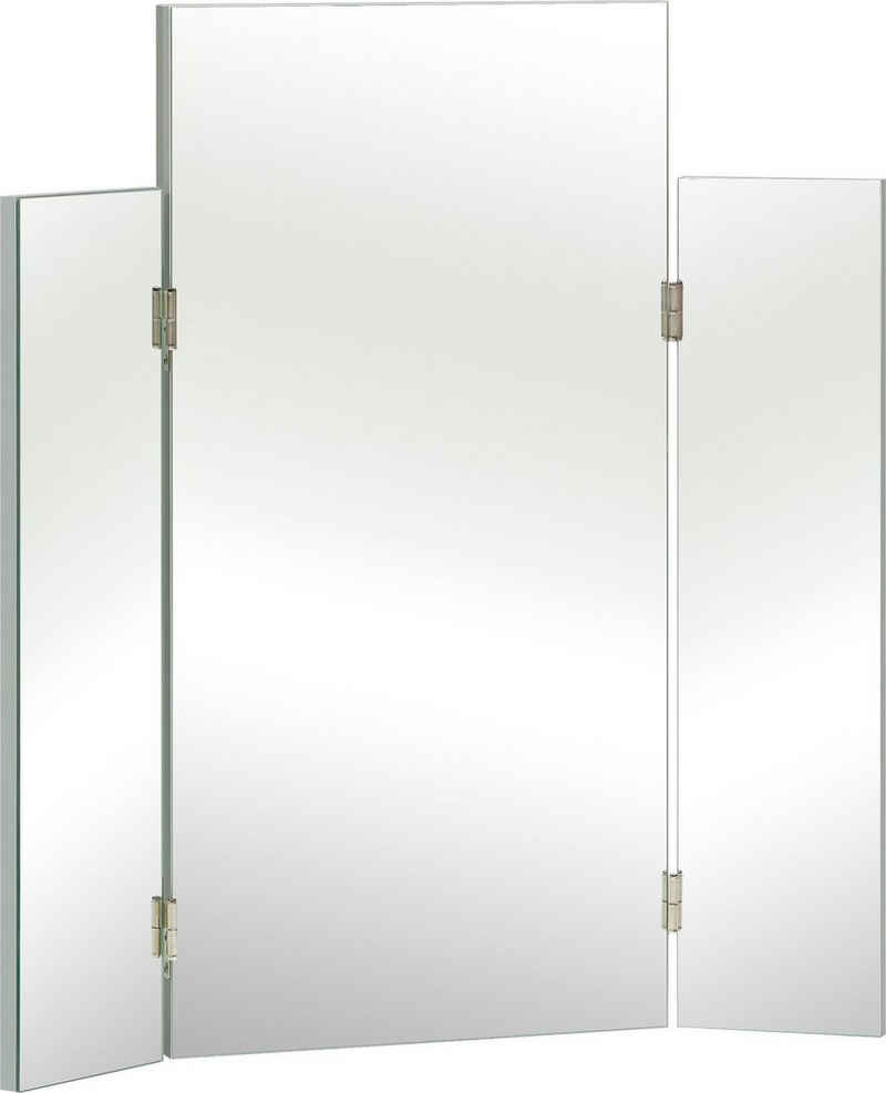 Saphir Зеркало Quickset 955 Зеркало mit seitlichen Klappelementen, 72 cm breit, Flächenspiegel ohne Beleuchtung, Настенное зеркало, Schminkspiegel