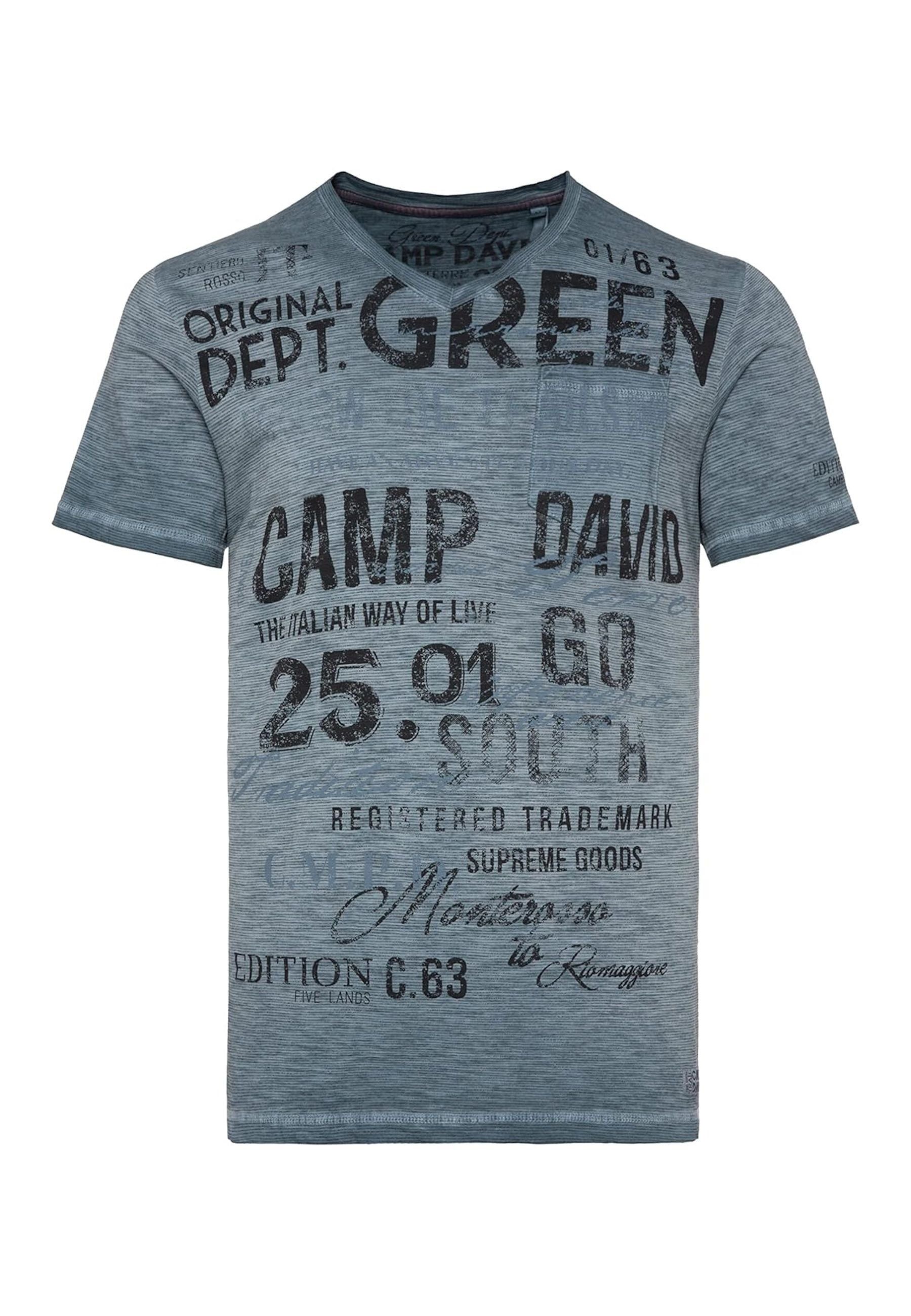 CAMP DAVID T-Shirt T-Shirt Cinque Terre Kurzarmshirt (1-tlg)