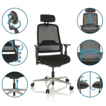 hjh OFFICE Drehstuhl Profi Bürostuhl TERARO AX Stoff/Netzstoff (1 St), Schreibtischstuhl ergonomisch