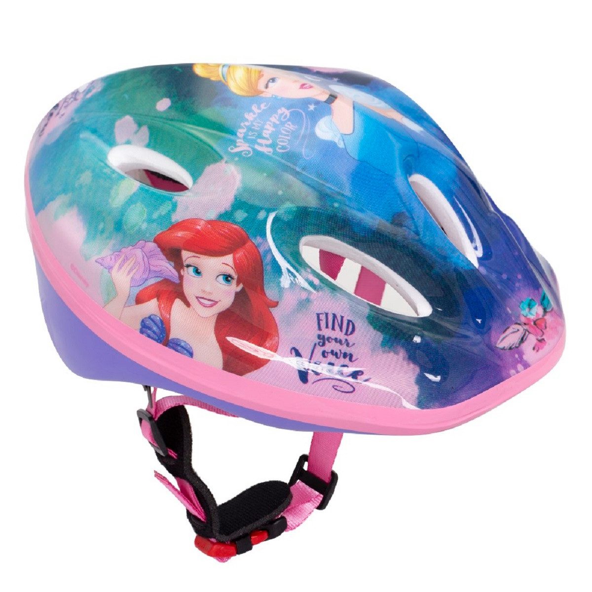 Disney Kinderfahrradhelm Princess Kinderhelm Sicherer Sporthelm 52-56 cm
