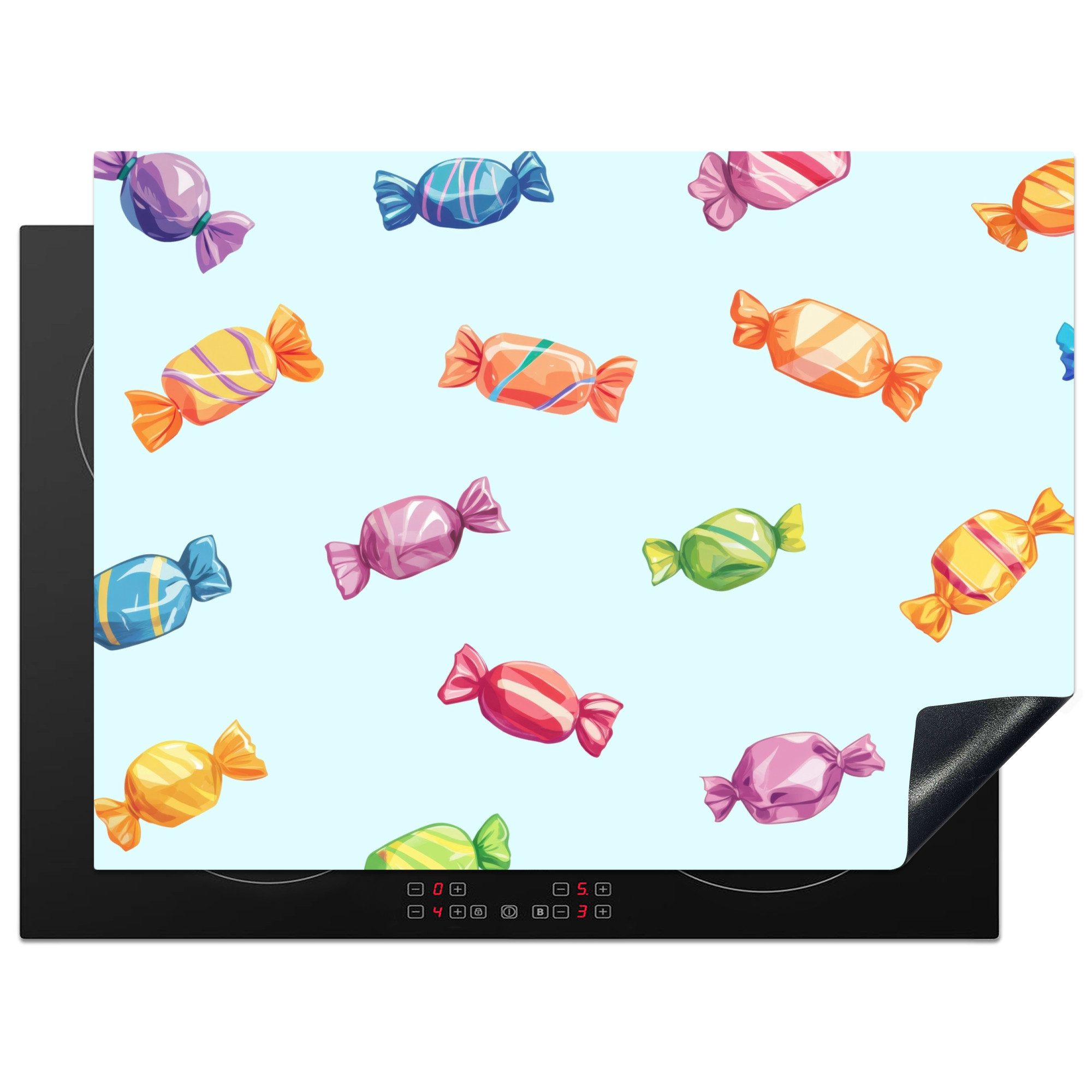 Bonbons - Muster - Hellblau