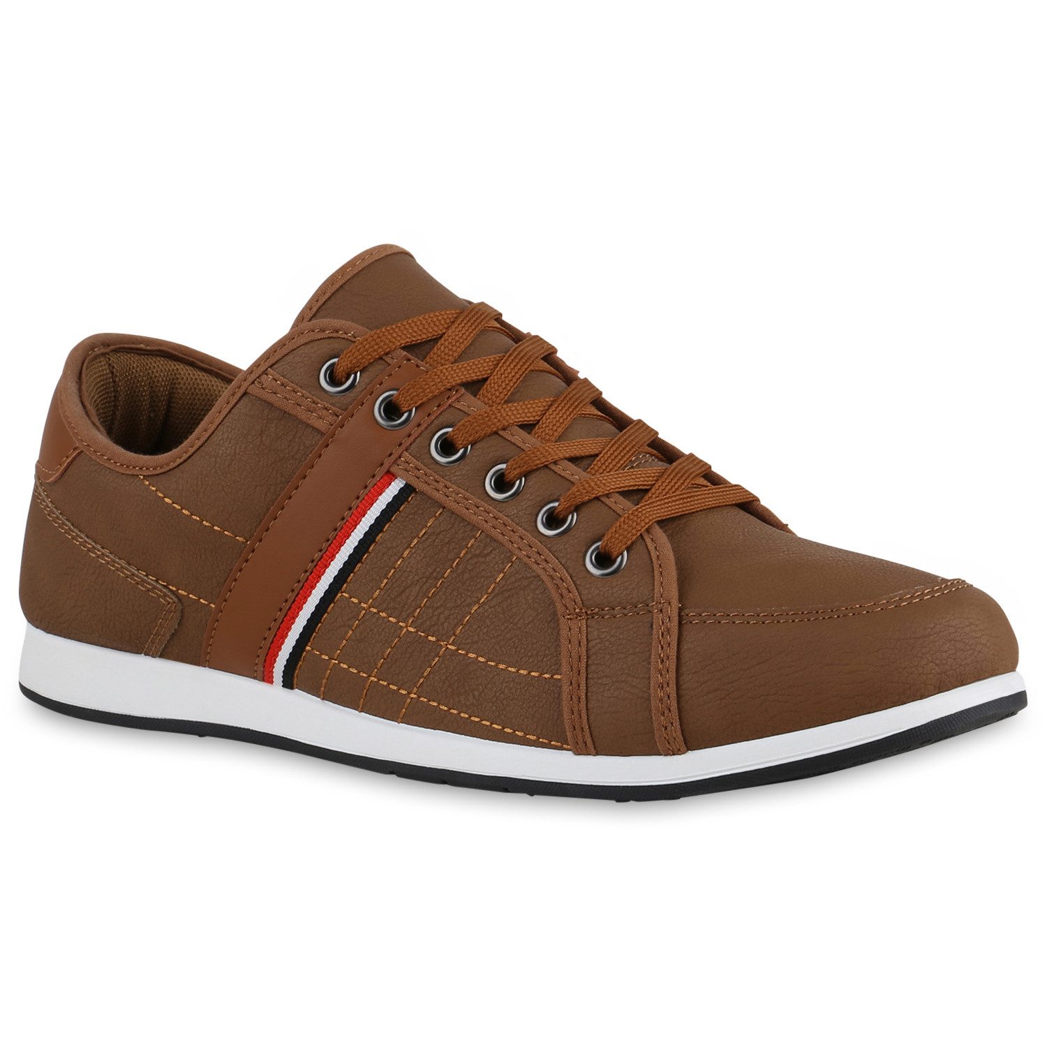 VAN HILL 840515 Sneaker Herren Sneaker Low Bequeme Schnürer Basic günstig online kaufen