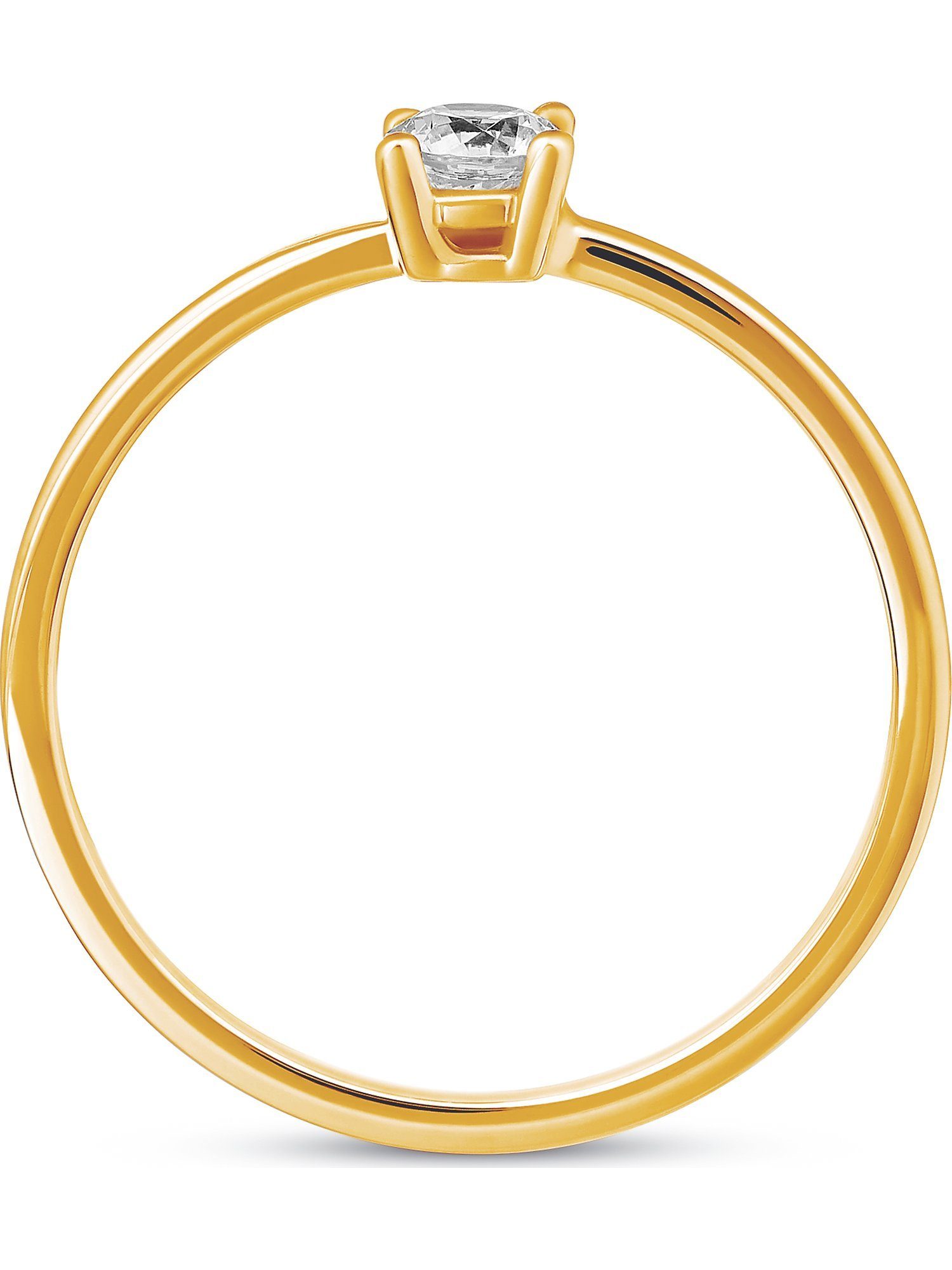 FAVS Fingerring FAVS Damen-Damenring 1 Zirkonia, günstig online kaufen