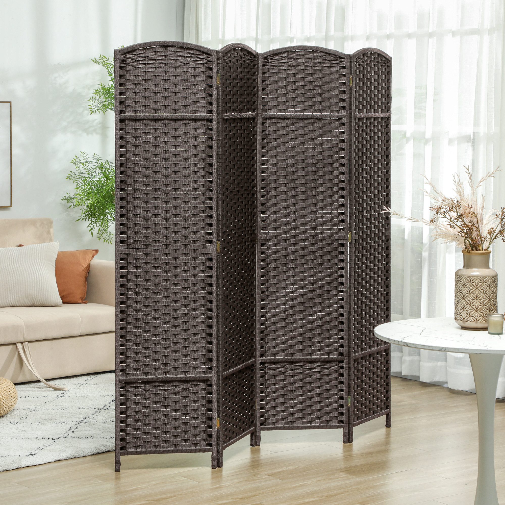 HOMCOM Paravent 160 x 170 cm günstig online kaufen