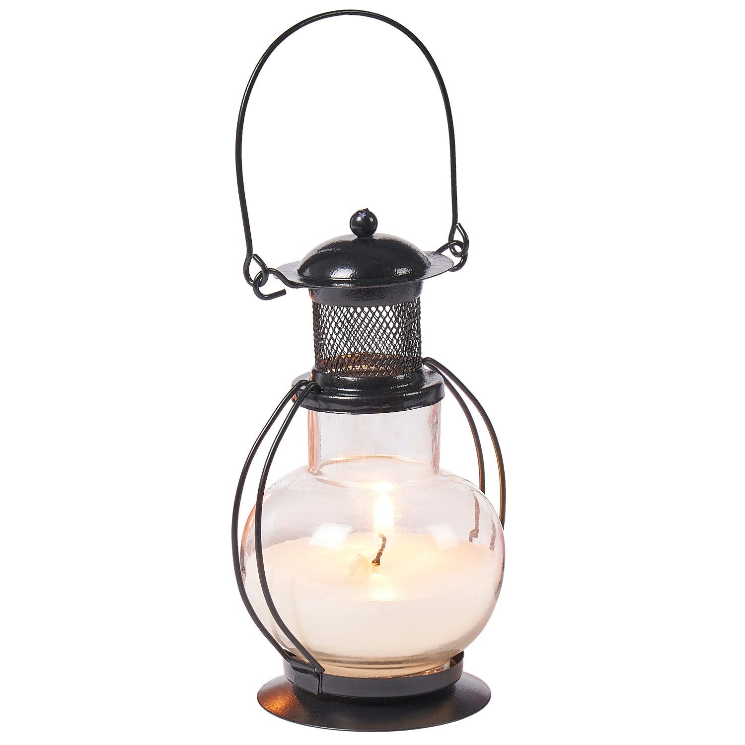 Marrakesch Orient & Mediterran Interior Duftlampe Wachslaterne Mini Laterne als Tischdeko Vanille (1 St), Echtwachs