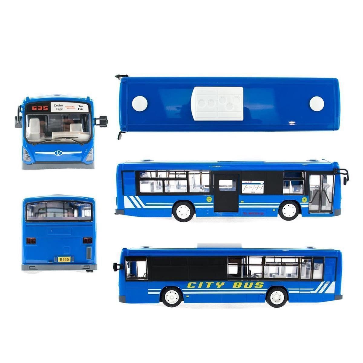 Thumbnail - efaso RC-Bus E635 ferngesteuerter Bus 1:32 blau - Stadtbus City Bus - Licht&Sound, Hupe und beweglichen Türen