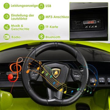 COSTWAY Elektro-Kinderauto 12V Lamborghini, 3-5km/h