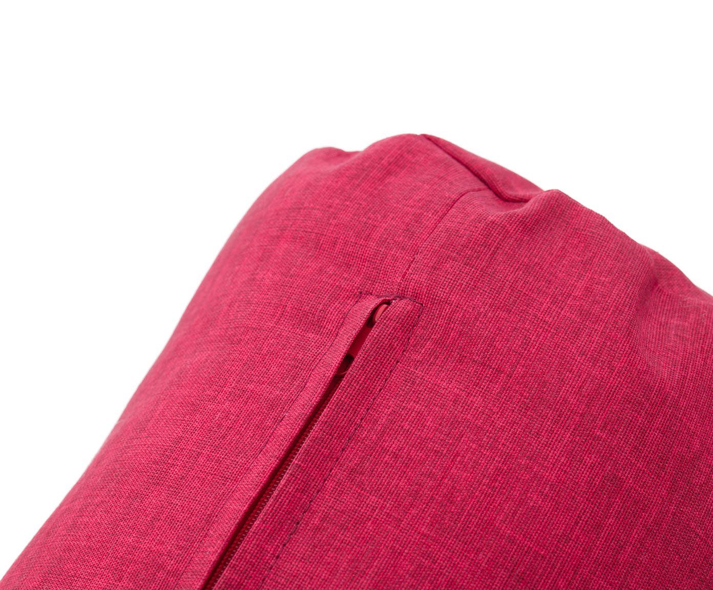 HSC Home-Style-Creation GmbH Nackenstützkissen Nackenrolle Lonetta-Mori, Füllung: 100% Polyester-Vlies, Seitenschläfer, Rückenschläfer, Spar-Set, 2-teilig. Hülle + Füllung, mit Reißverschluss