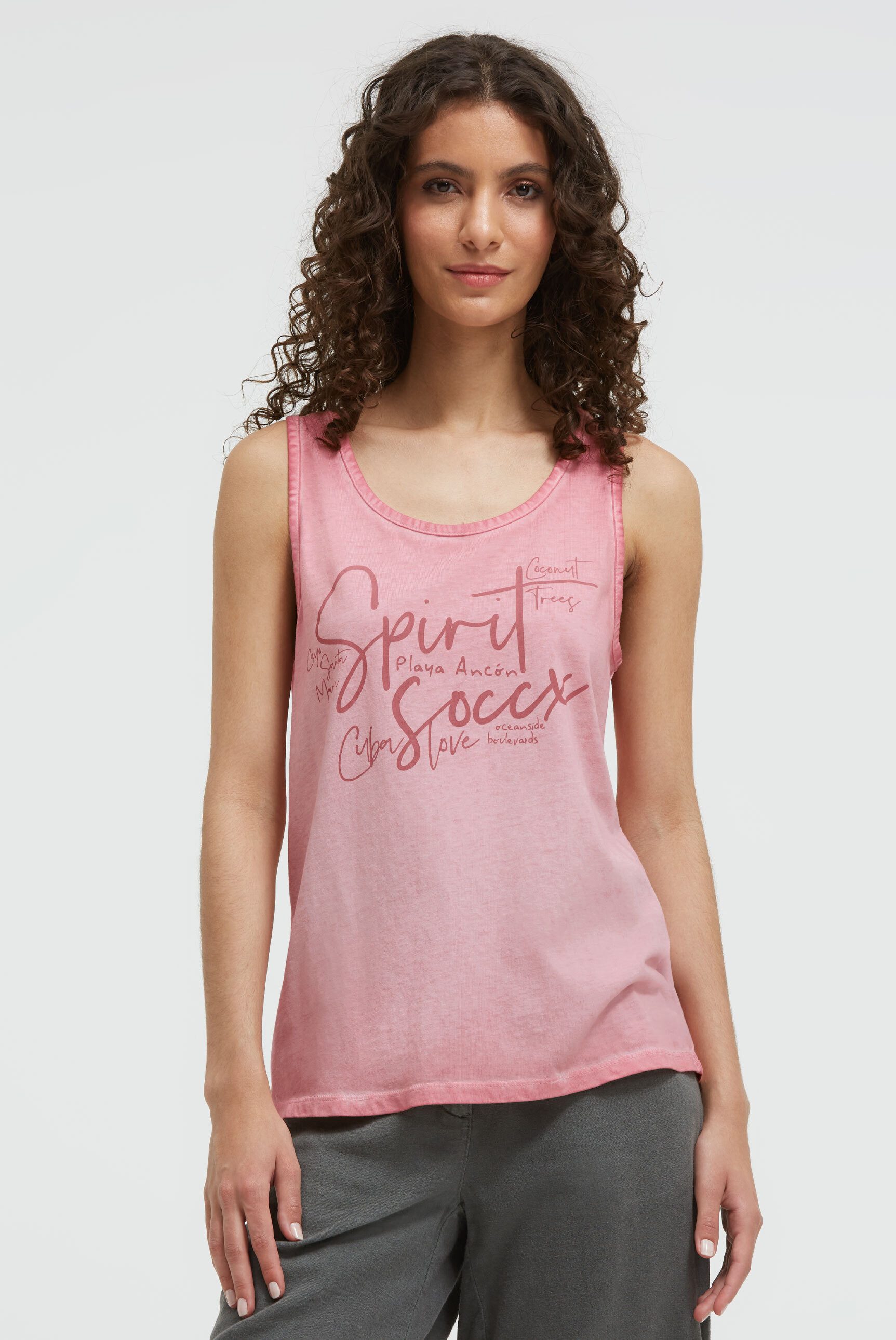 SOCCX Tanktop aus Baumwolle
