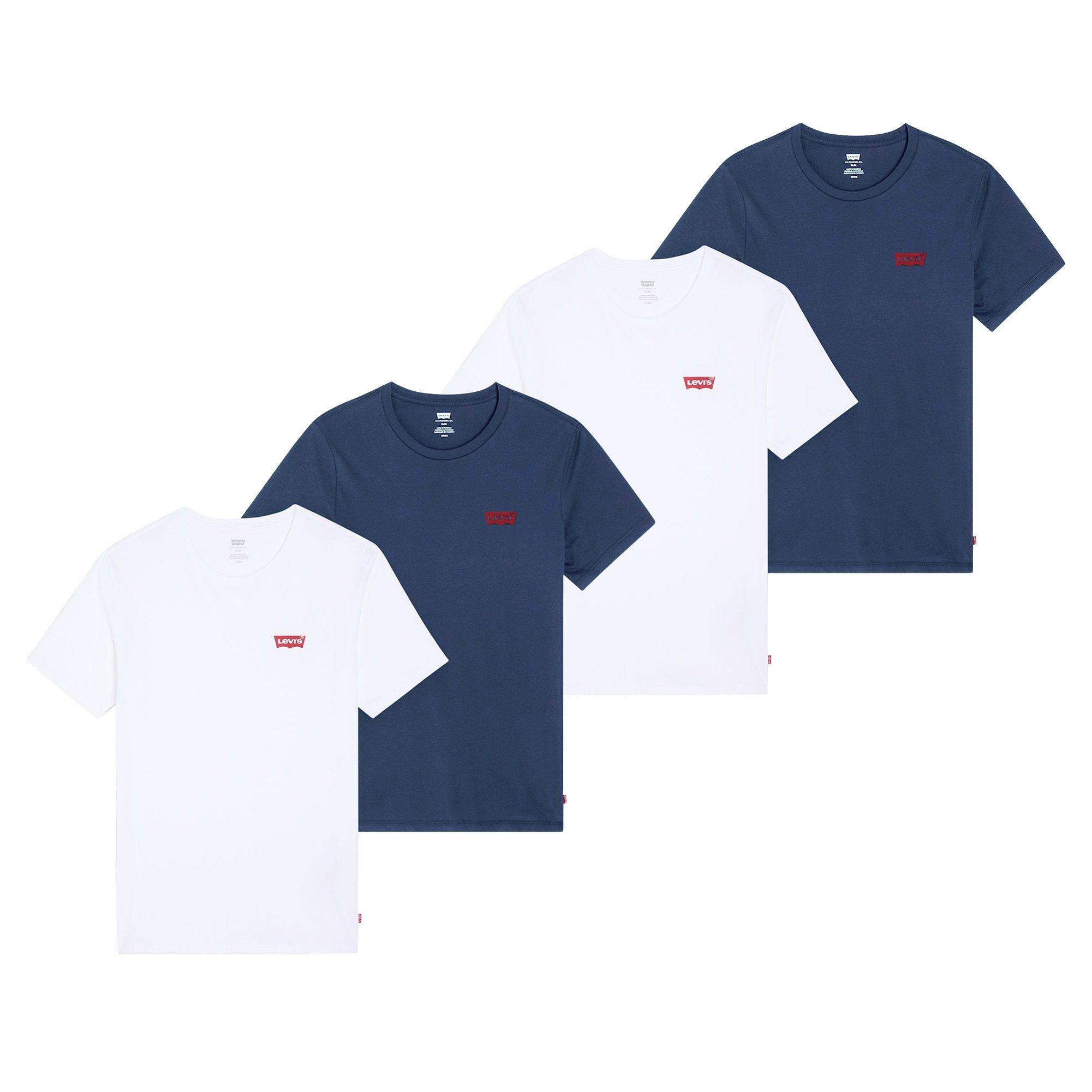 T-Shirt Herren T-Shirt 4er Pack Baumwolle