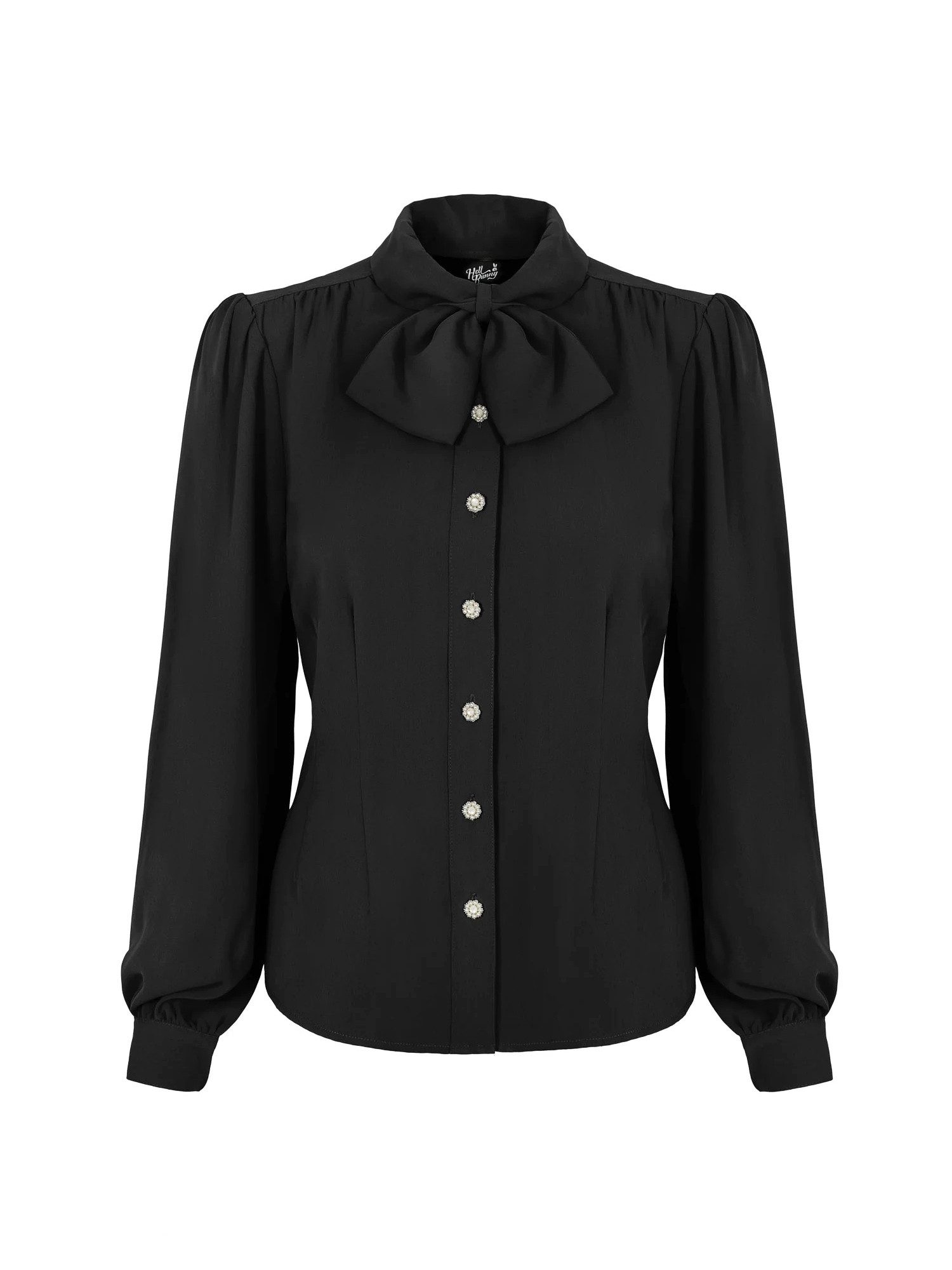 Hell Bunny Blusenshirt Mia Schwarz günstig online kaufen