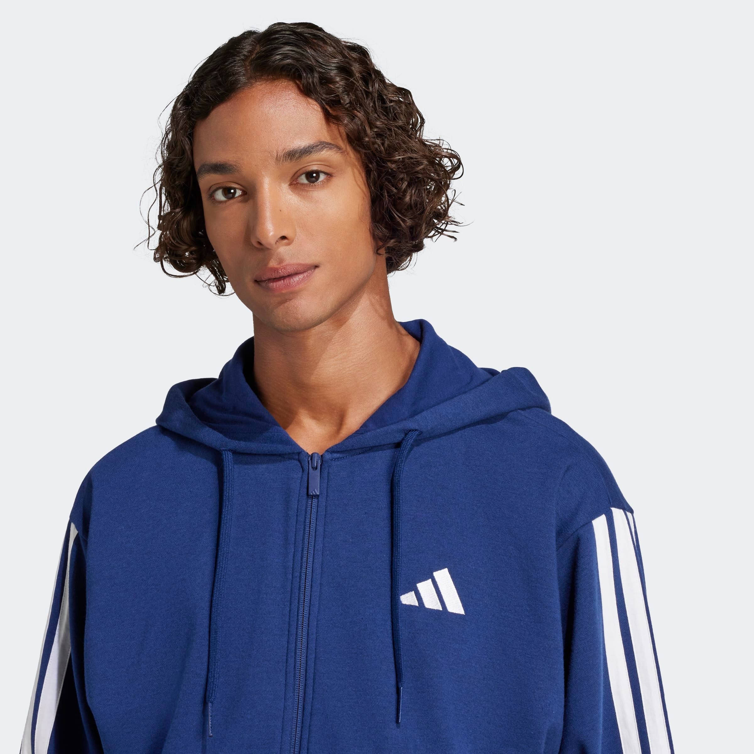 adidas Sportswear Kapuzensweatshirt ESSENTIALS 3-STREIFEN FRENCH TERRY