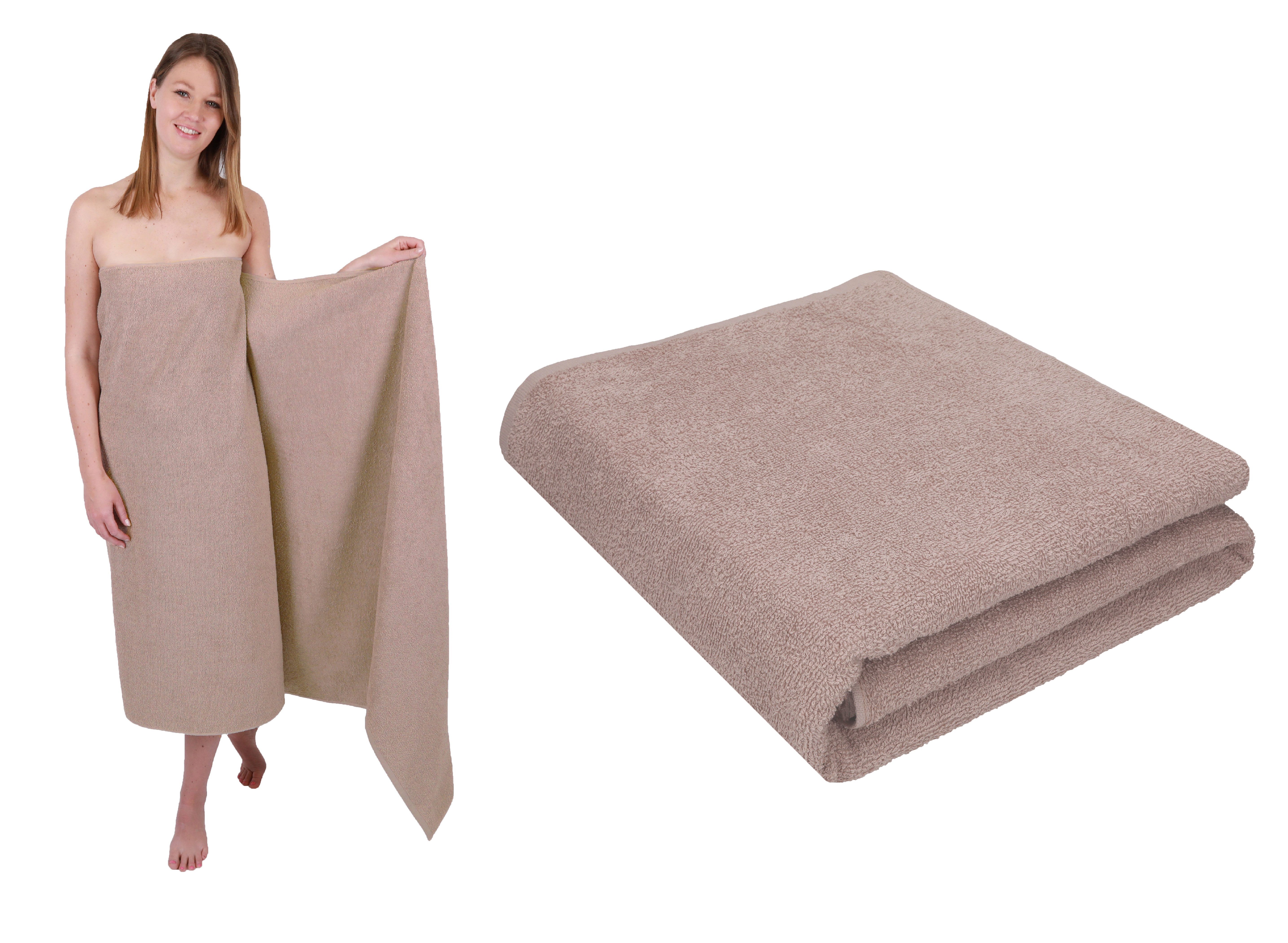 Betz Badetuch 2 Stück Saunatücher groß XXL Berlin 100x200 cm, 100% Baumwoll günstig online kaufen