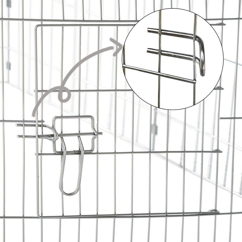 Melko Freigehege Freigehege mit Sonnenschutz Tierlaufstall Tiergehege Freilauf, praktischen Sonnenschutz