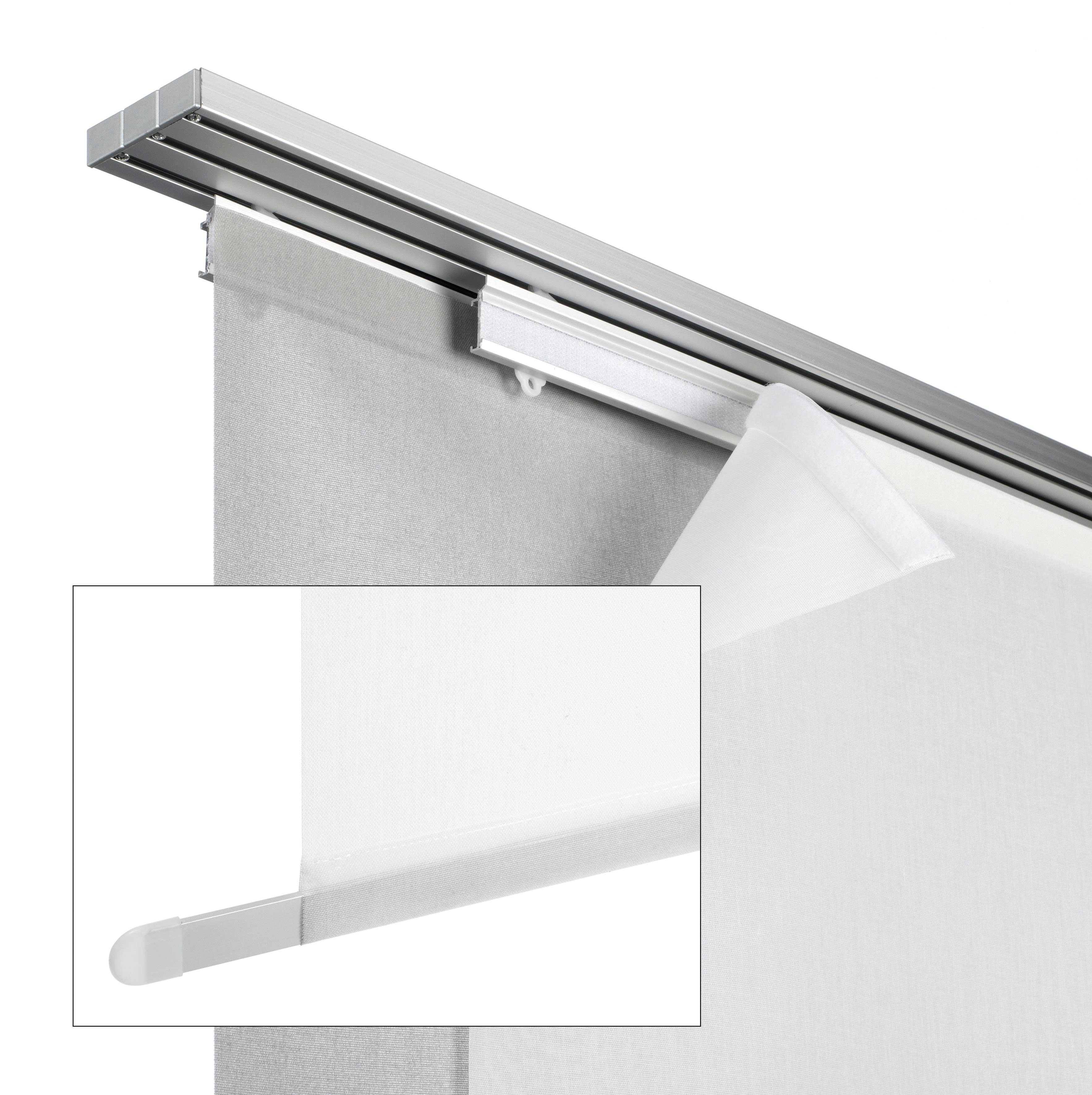 GARDINIA Paneelwagen mit Klettband und Beschwerungsprofil, Flächenvorhangsc günstig online kaufen