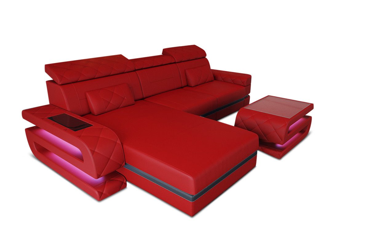 Sofa Dreams Ecksofa Ledersofa Bologna L günstig online kaufen
