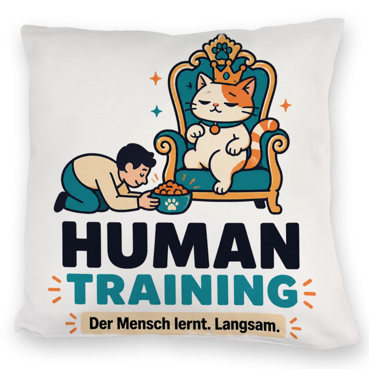 speecheese Dekokissen Kuschelkissen Human Training Dekokissen für tierische Lacher Mit
