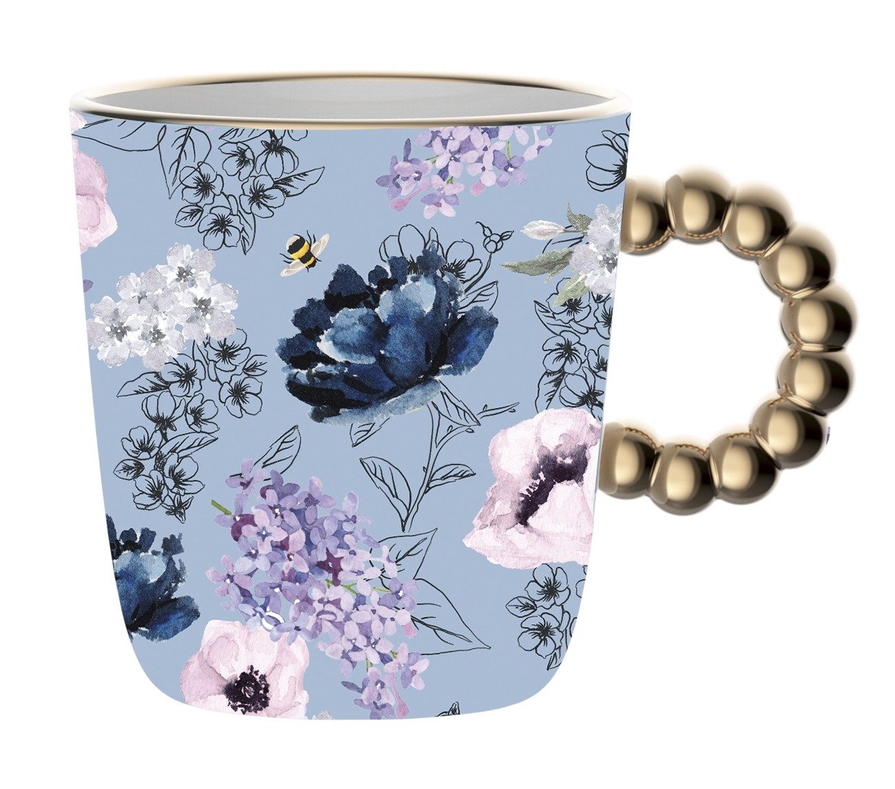 BIALETTI Tasse Bialetti Tasse Teetasse Kaffeetasse 320ml zur Netflix-Serie, Material: Porzellan