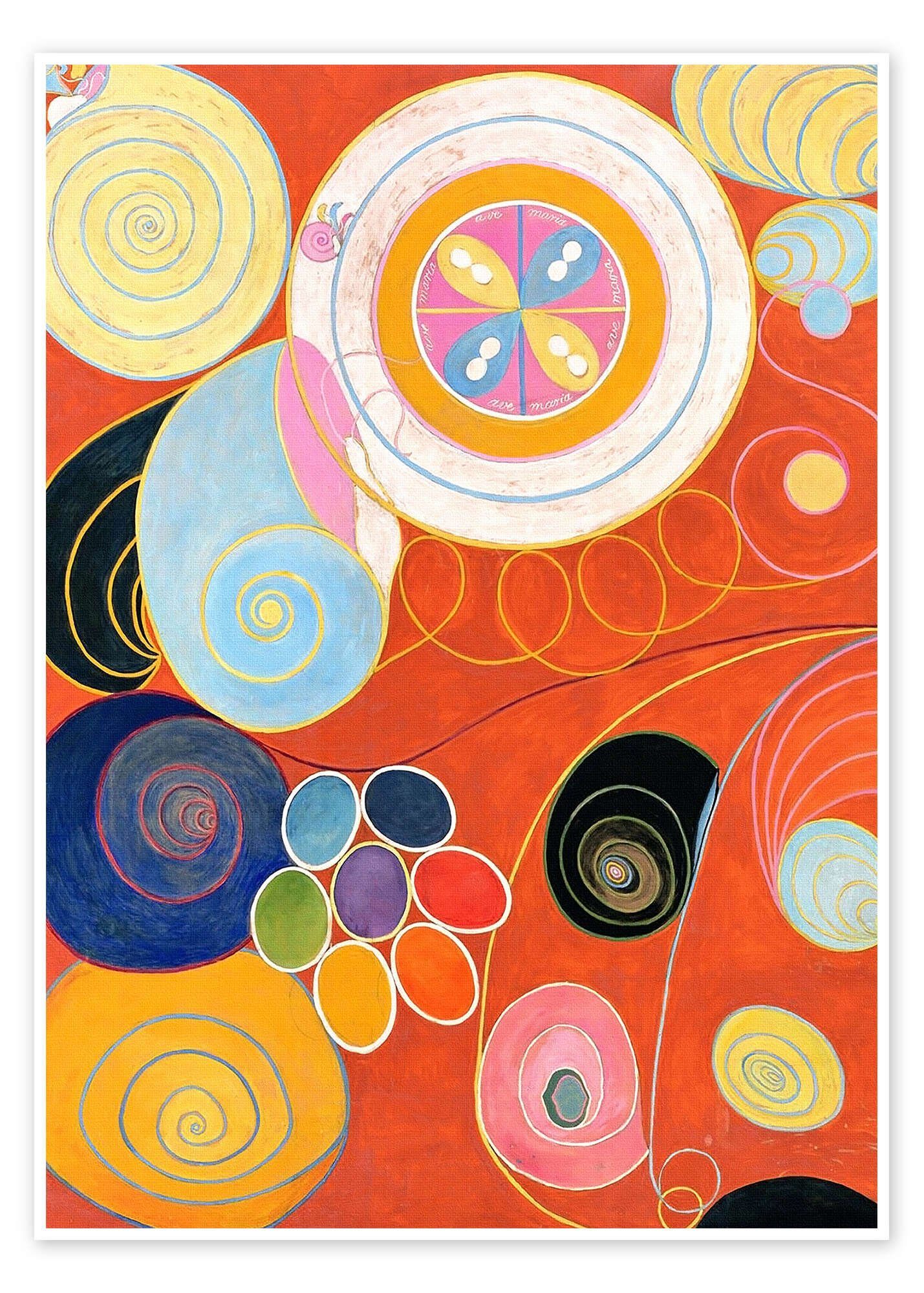 Posterlounge Wandbild Die zehn Größten, Nr. 3, Jünglingsalter, Hilma af Klint, erhältlich als Poster, Leinwandbild, Wandsticker oder Acrylglasbild