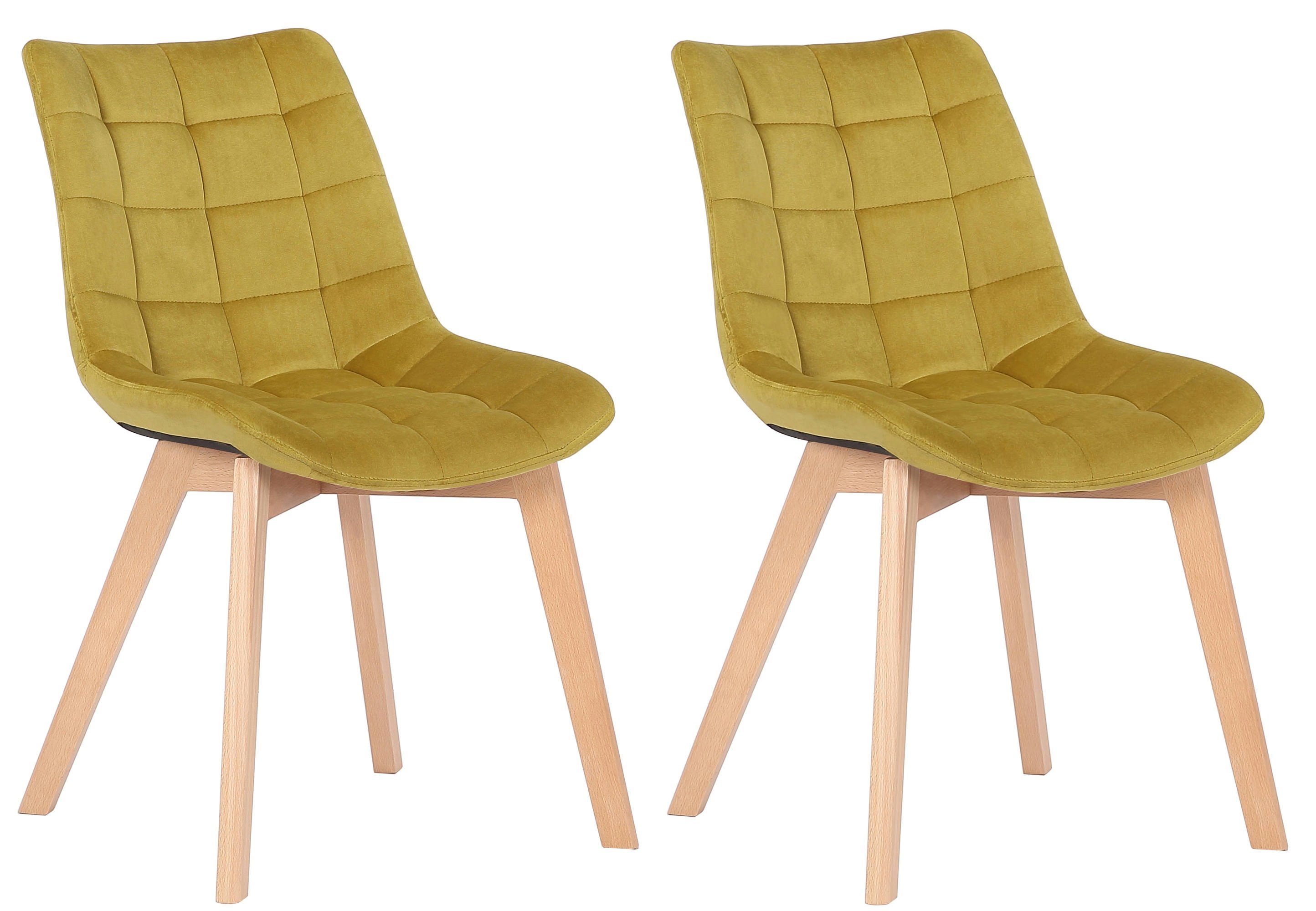 CLP Esszimmerstuhl Passaic Samt (2er Set), günstig online kaufen