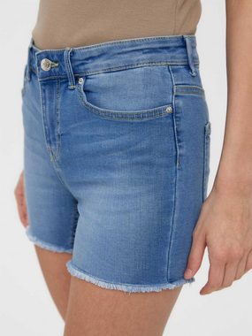 Vero Moda Jeansshorts Peach (1-tlg) Fransen, Weiteres Detail