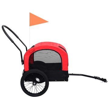DOTMALL Fahrradhundeanhänger 2-in-1 Fahrradanhänger für Hunde Mit Schnellspannrädern