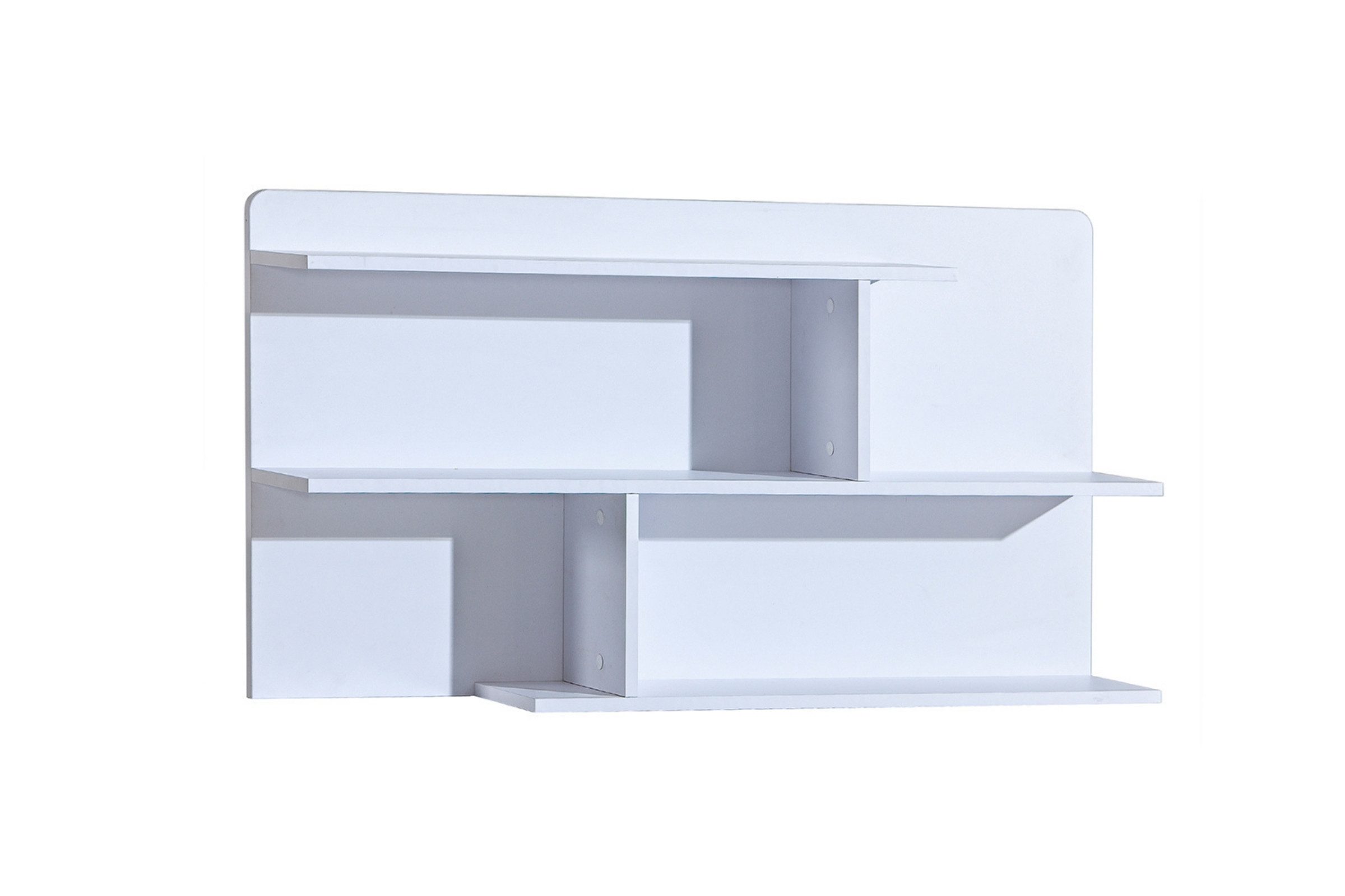 Deine Möbel 24 Hängeregal ARCO 12 Regal Wandregal Kinderzimmer Jugendzimmer 110 cm breit, Set 1-tlg., Weiß Matt Eiche Wotan