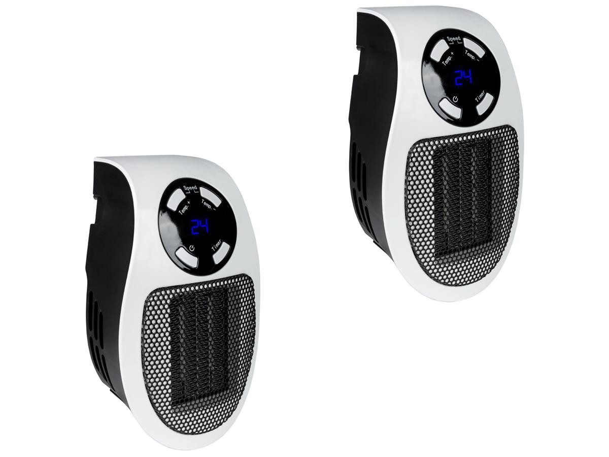 Güde Heizgerät 85171-01, 500 W, regulierbarer Thermostat, LED-Display, Timerfunktion