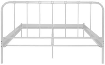loft24 Bett Ariel, Metallbett, Industrial Design, in weiß, Breite 180 cm