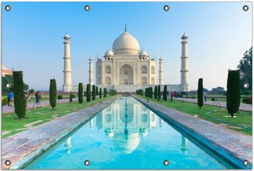 Wallario Sichtschutzzaunmatten Taj Mahal - Mausoleum in Indien