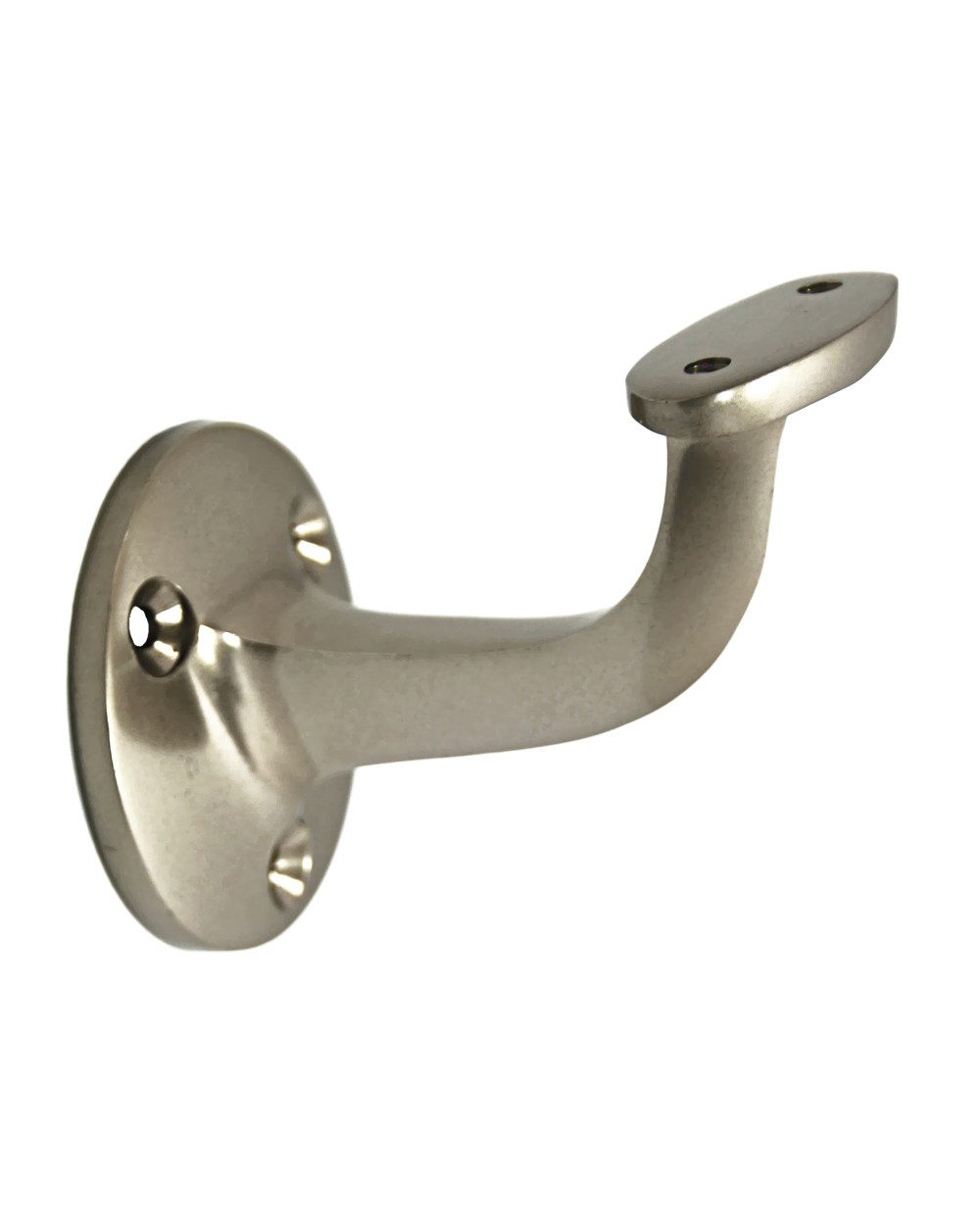 Brüstungsgeländer Handlaufhalter HLH 4560 Nickelmatt gerade Auflage Handlauf, 7.8 cm Länge, 5.1 cm Höhe, 1-tlg., gerade Auflage