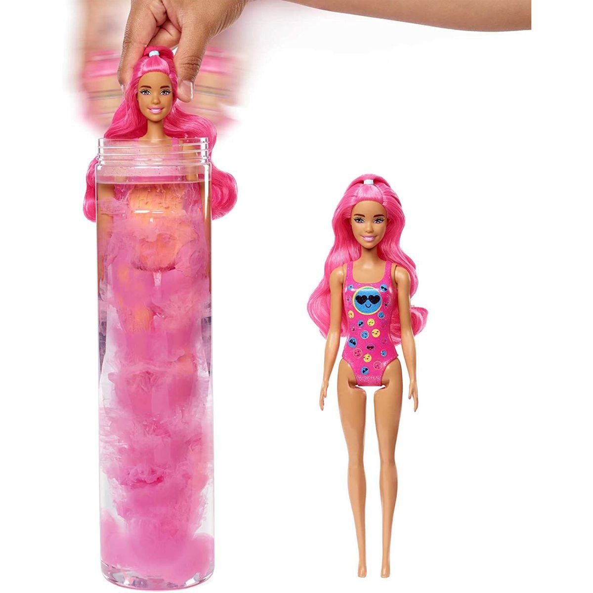 Überraschungs-Zubehör, Neon HCC67 Batik Anziehpuppe Mattel - Puppe Mattel® Barbie - Color Reveal mit Serie - sort.