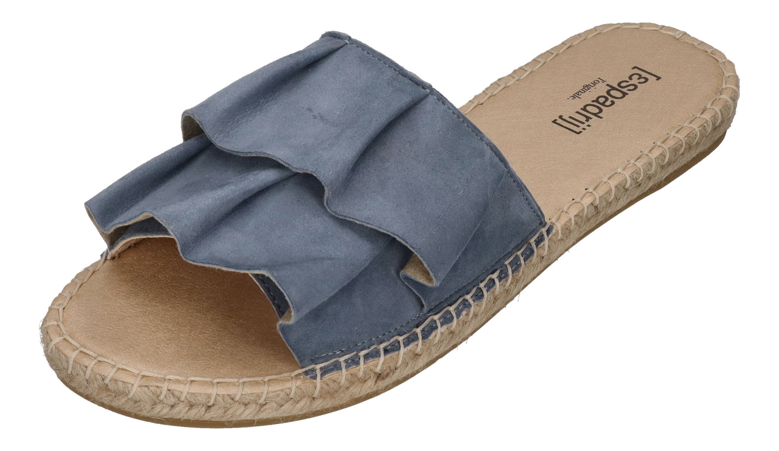 espadrij l´originale PLAGE VOLANT Pantolette grey günstig online kaufen