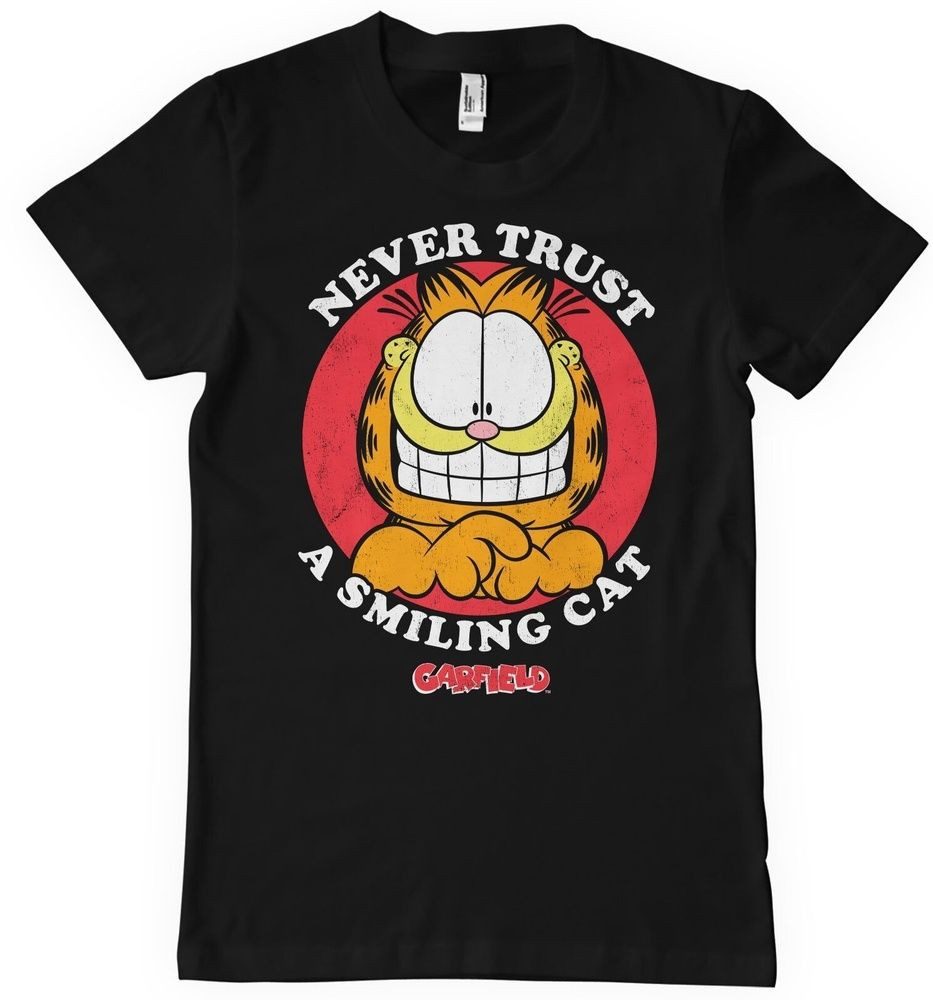 Garfield T-Shirt Never Trust A Smiling Cat Big Tall T-Shirt