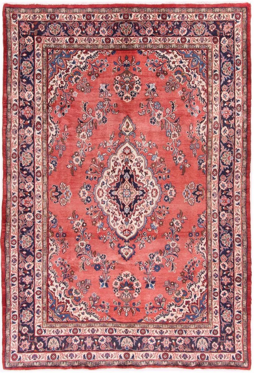 Orientteppich Hamadan Sherkat 214x334 Handgeknüpfter Orientteppich / Perserteppich, Nain Trading, rechteckig, Höhe: 8 mm