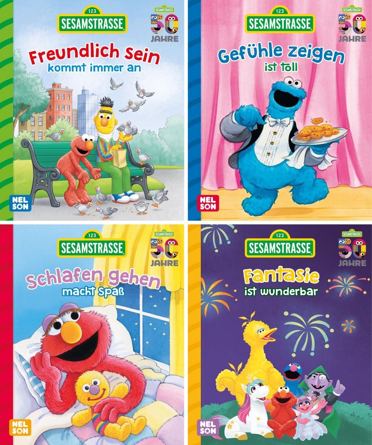Nelson Mini-Bücher: 4er Sesamstraße 1-4 / diverse