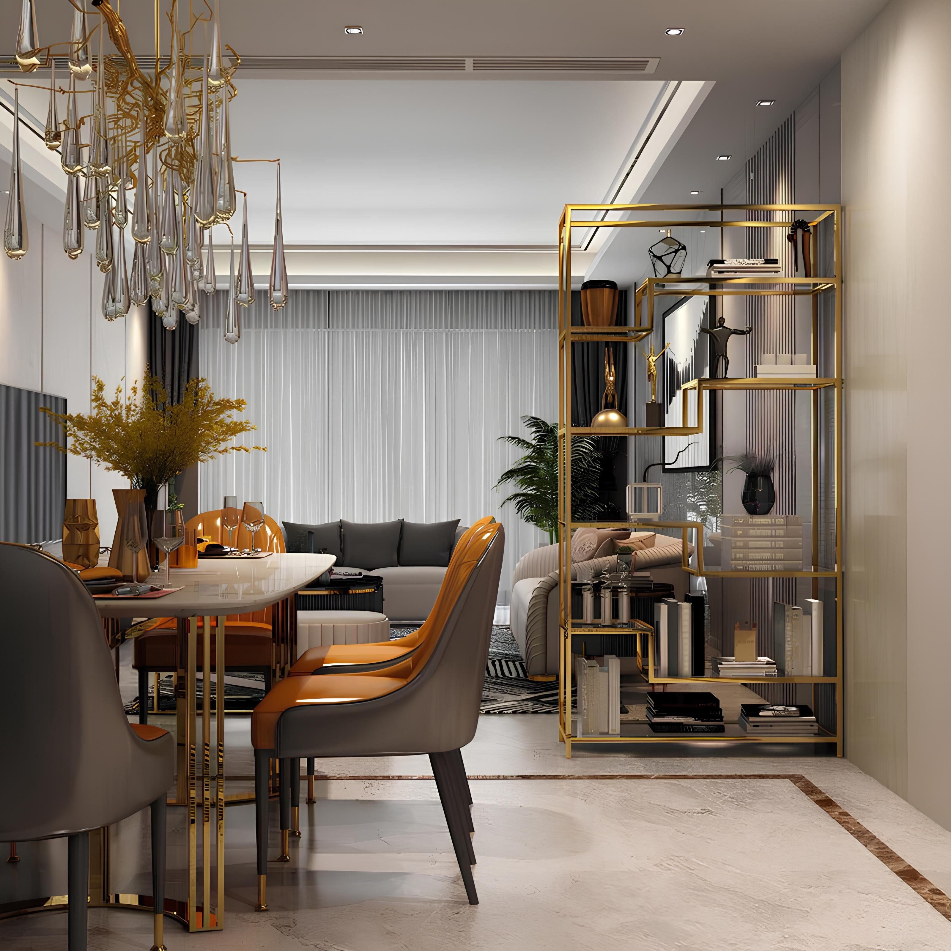 JVmoebel Перегородкиregal Luxuriöse Metall-Regal-Trennwand für stilvolle Raumgestaltung, Made in Europa