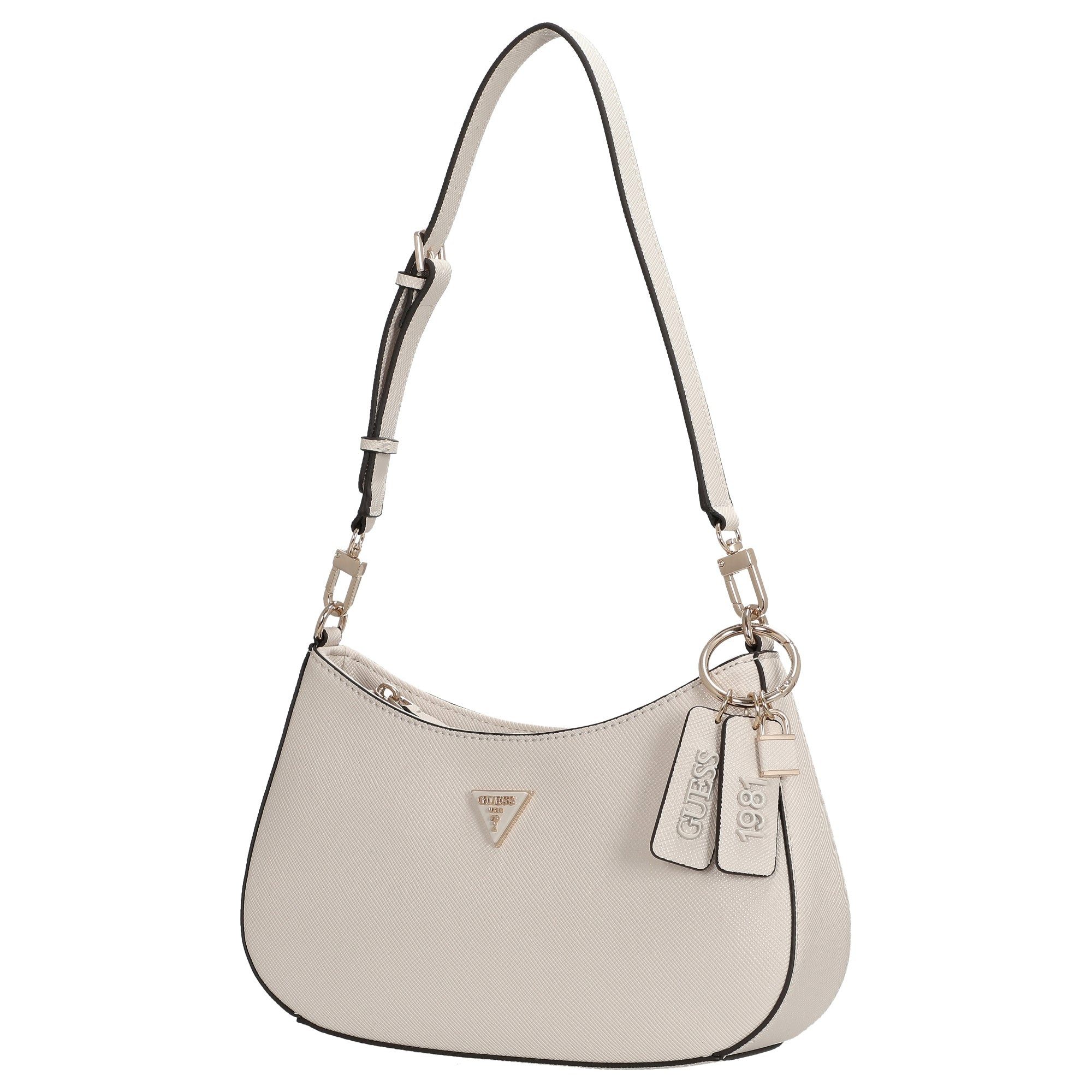 Guess Umhängetasche Noelle II Top Zip - Schultertasche 28 cm (bone) günstig online kaufen