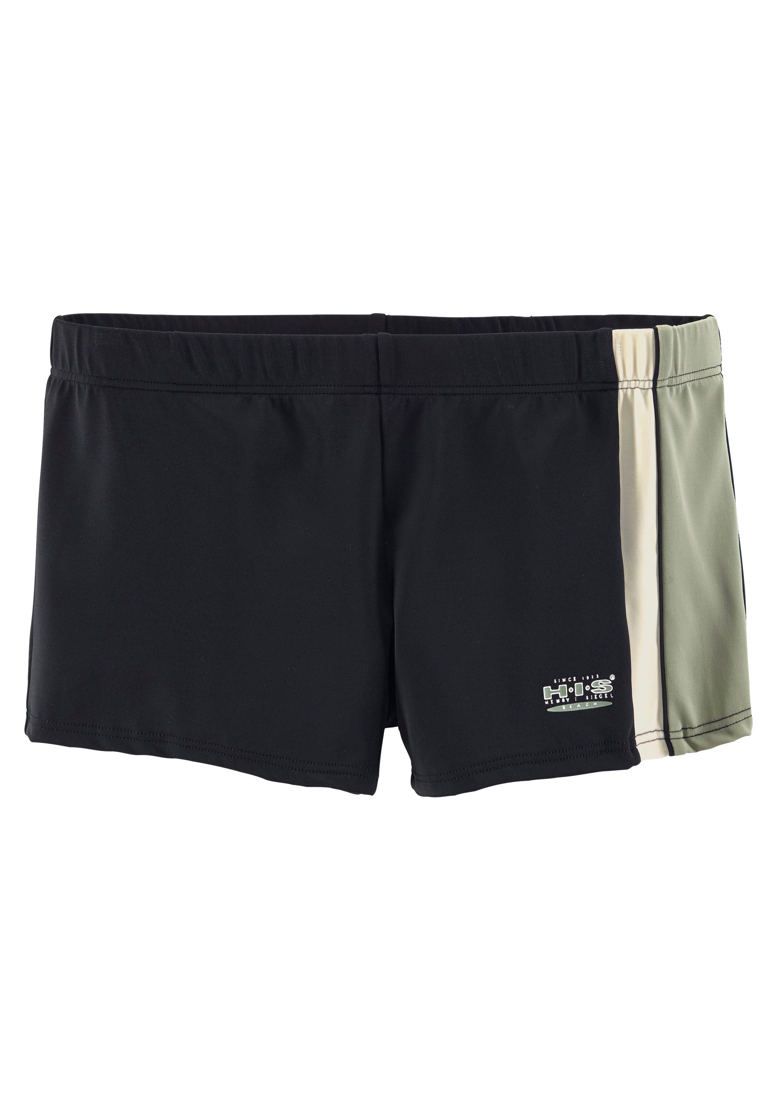 H.I.S Boxer-Badehose mit Kontrasteinsätzen günstig online kaufen
