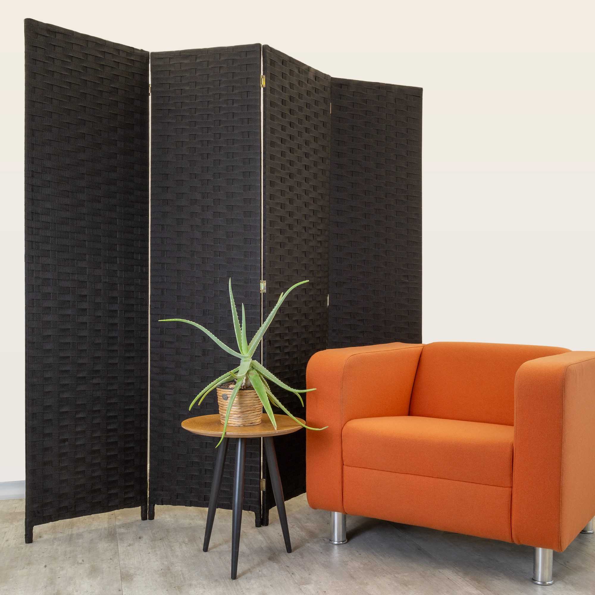 Hexim Raumteiler, Paravent 180x180 cm - Trennwand 4-teilig klappbar für Inn günstig online kaufen