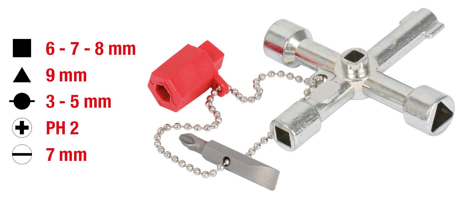 KS Tools Schaltschrankschlüssel, Universal